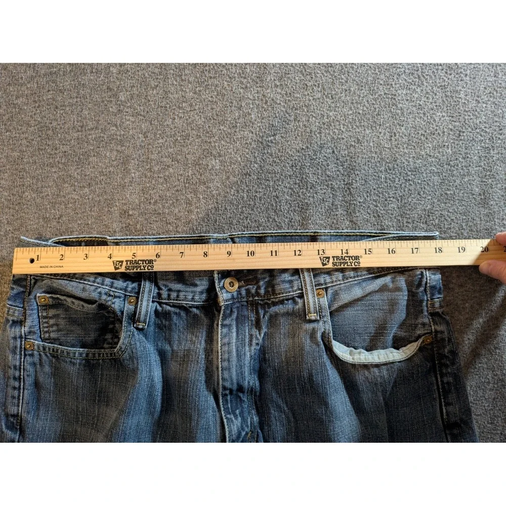 Levis 569 Jeans Mens 36x32 Medium Wash Straight Leg Relaxed Fit Skater Y2K
